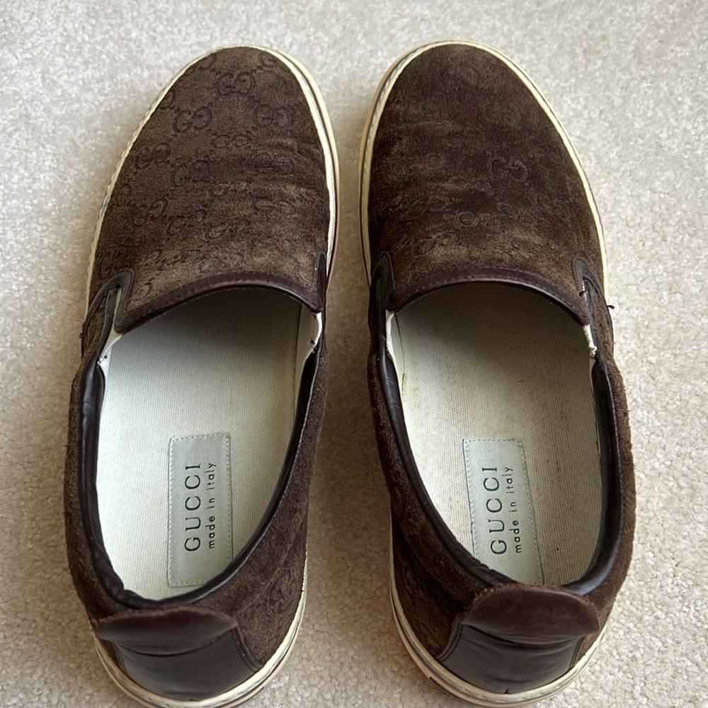 Gucci Men’s Monogram GG Slip-on Sneaker 7.5 - Picture 2 of 10